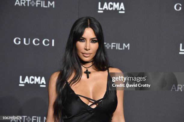 Kim Kardashian attends LACMA Art + Film Gala 2018 at Los Angeles County Museum of Art on November 3, 2018 in Los Angeles, CA.