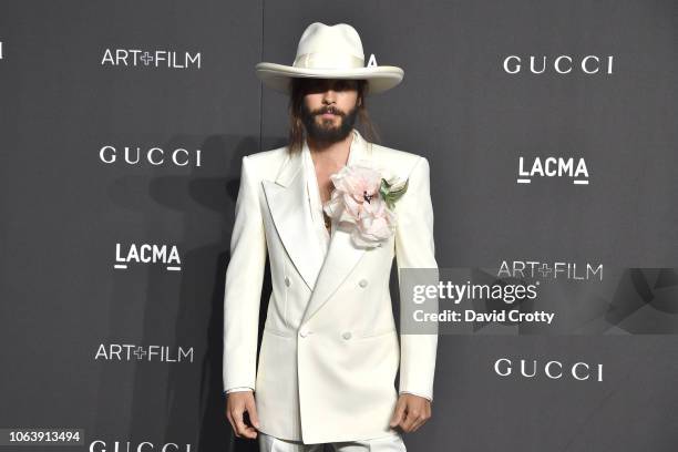 Jared Leto attends LACMA Art + Film Gala 2018 at Los Angeles County Museum of Art on November 3, 2018 in Los Angeles, CA.