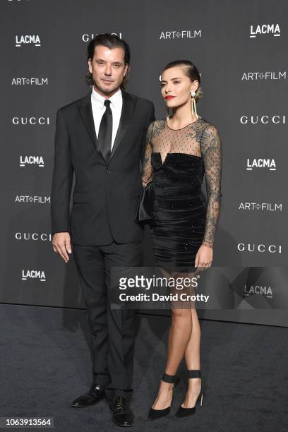Gavin Rossdale and Sophia Thomalla attend LACMA Art + Film Gala 2018 at Los Angeles County Museum of Art on November 3, 2018 in Los Angeles, CA.