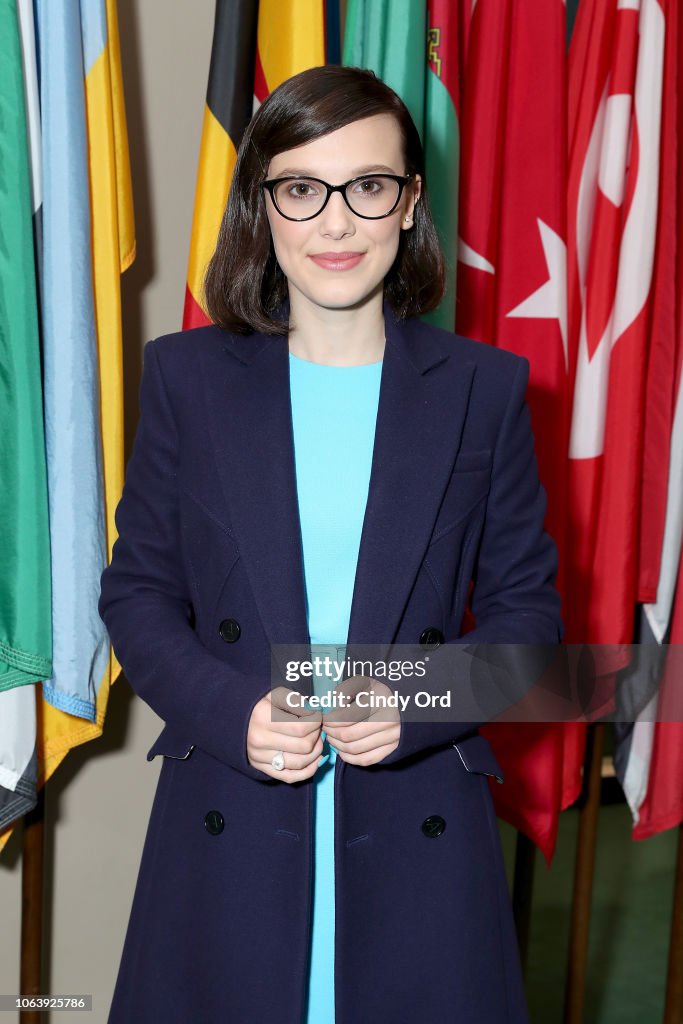 UNICEF Today Appointed Emmy-Nominated Actress Millie Bobby Brown As Its Youngest-Ever Goodwill Ambassador On World Children's Day