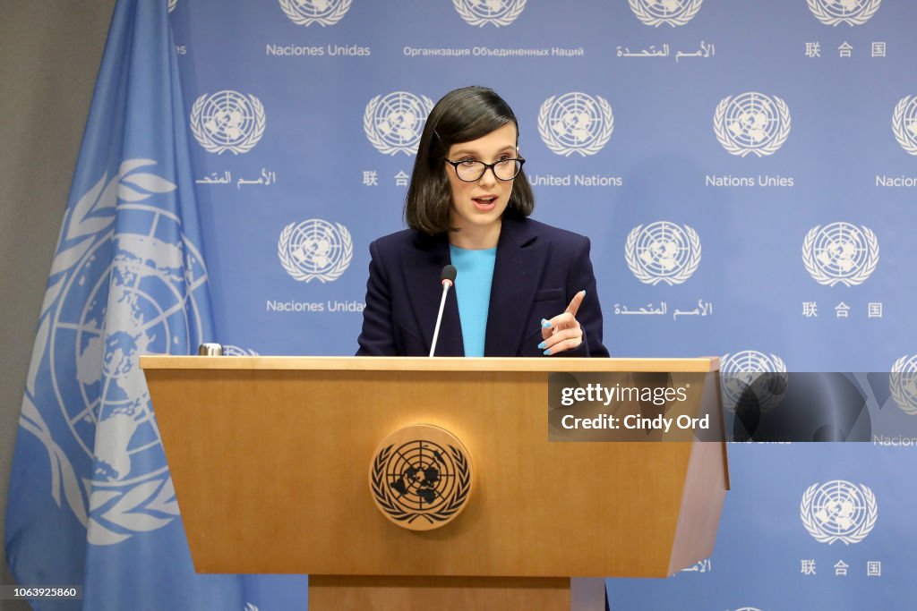 UNICEF Today Appointed Emmy-Nominated Actress Millie Bobby Brown As Its Youngest-Ever Goodwill Ambassador On World Children's Day