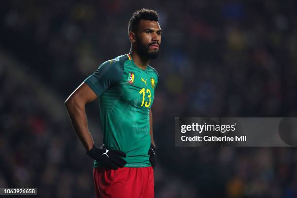 Eric Maxim Choupo-Moting of Cameroon during the International Friendly match between Brazil and Cameroon at Stadium mk on November 20, 2018 in Milton...