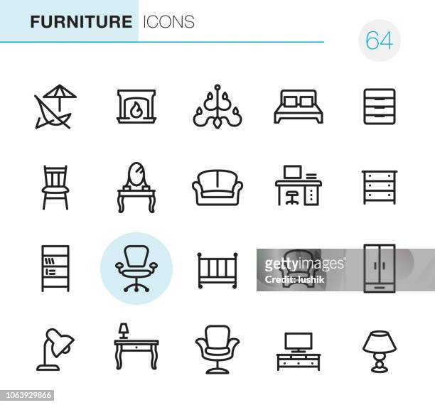 家具 - ピクセル完璧なアイコン - chaise点のイラスト素材／クリップアート素材／マンガ素材／アイコン素材