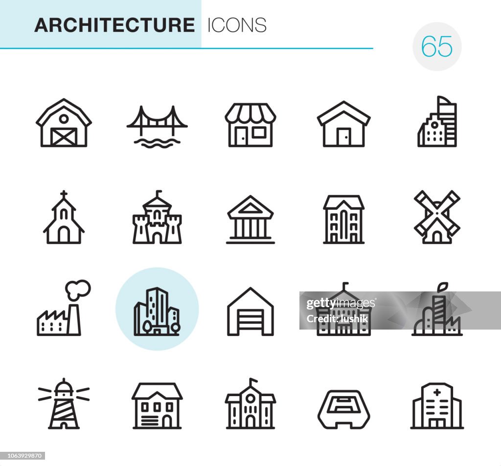 Architektur - Pixel Perfect icons