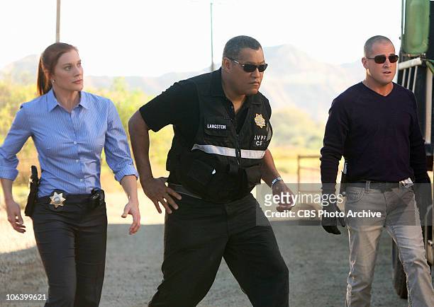 Fracked" -- Detective Frankie Reed , CSI Dr. Raymond Langston and CSI Nick Stokes investigate the murders of two men about to accuse a large company...