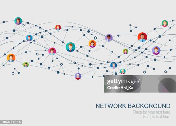 abstrakte netzwerk - community networks stock-grafiken, -clipart, -cartoons und -symbole