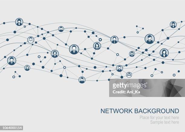 abstract network - social media stock illustrations