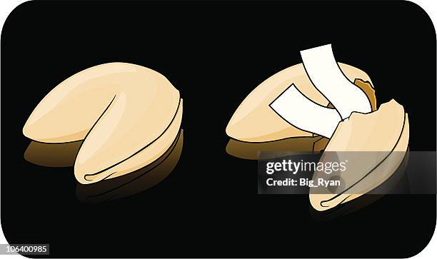 fortune cookie - fortune cookie stock illustrations