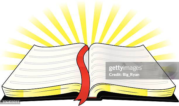 holy bible - open bible stock illustrations