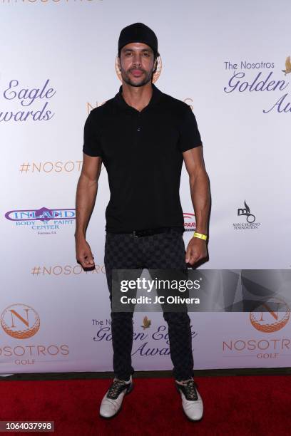 Actor Matt Cedeno attends The Return of The Nosotros Golden Eagle Awards at Montebello Country Club on November 05, 2018 in Montebello, California.