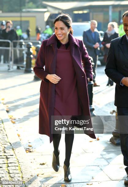 The Duchess Of Sussex Visits The Hubb Community Kitchen, News Photo