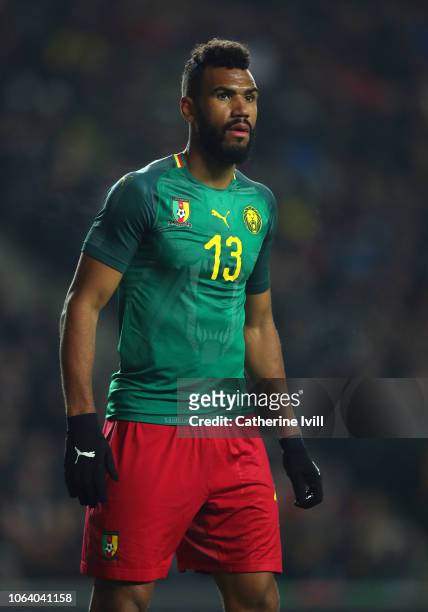 Eric Maxim Choupo-Moting of Cameroon during the International Friendly match between Brazil and Cameroon at Stadium mk on November 20, 2018 in Milton...