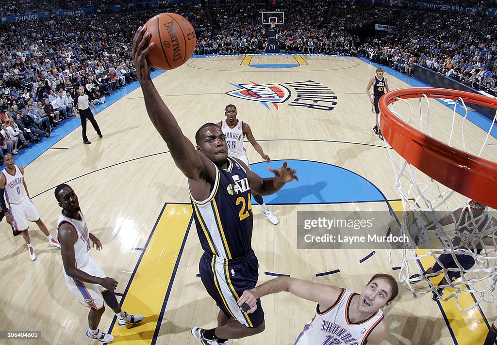 Utah Jazz v Oklahoma City Thunder