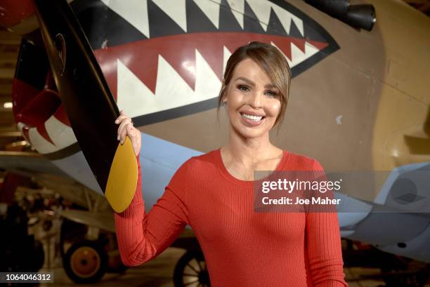 Presenter and Strictly Come Dancing star, Katie Piper, launches The National Lottery's Thanks to You Campaign at the RAF Museum on November 21, 2018...