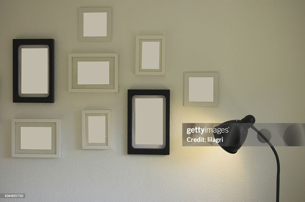 Empty picture frames