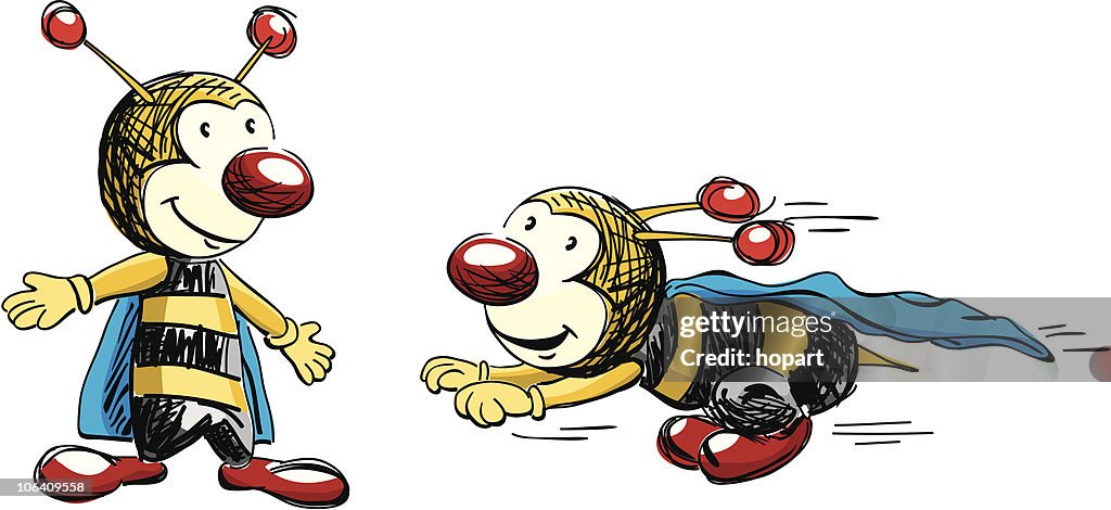 Bee hombre Super héroe