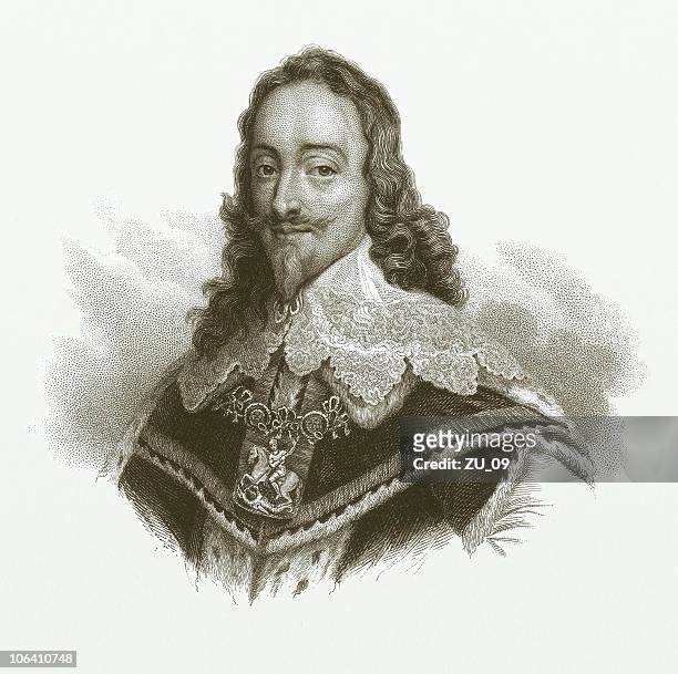 charles i. of england (1600-1649) - charles i stock illustrations