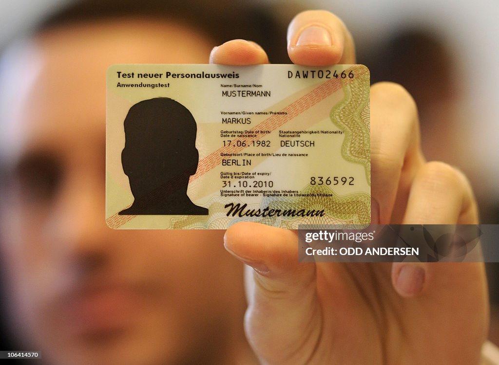 A test ID card is shown on the first day on which as people can apply ...
