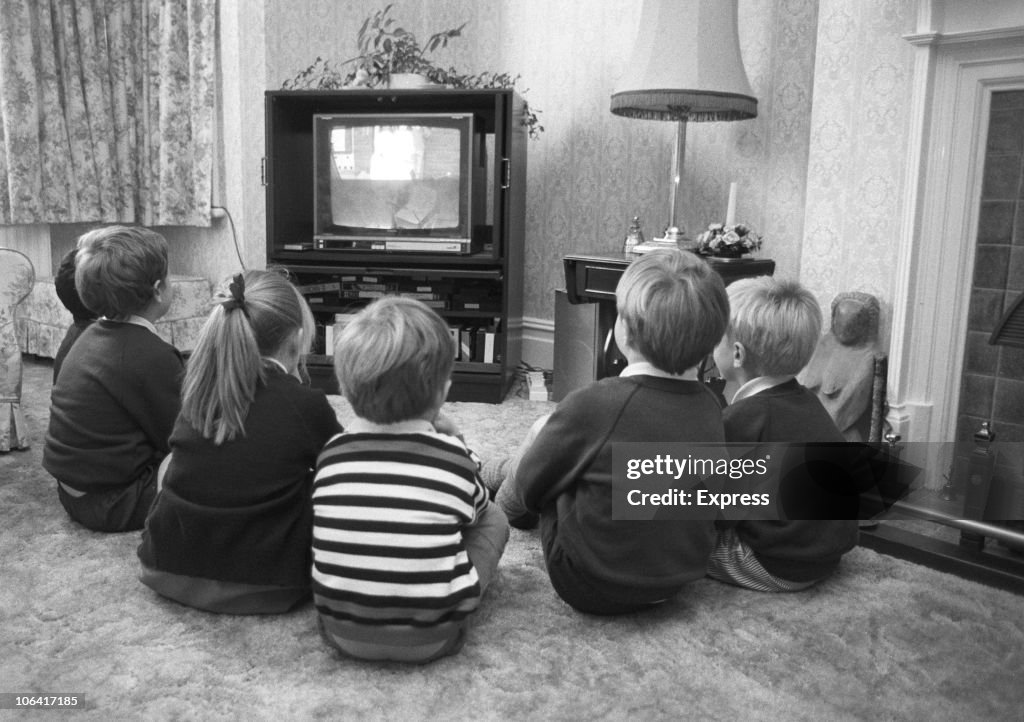 Children Watching TV