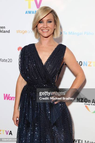 Breakfast host Hayley Holt arrive at the 2018 Huawei Mate20 New Zealand Television Awards at the Civic Theatre in Auckland, New Zealand on November...