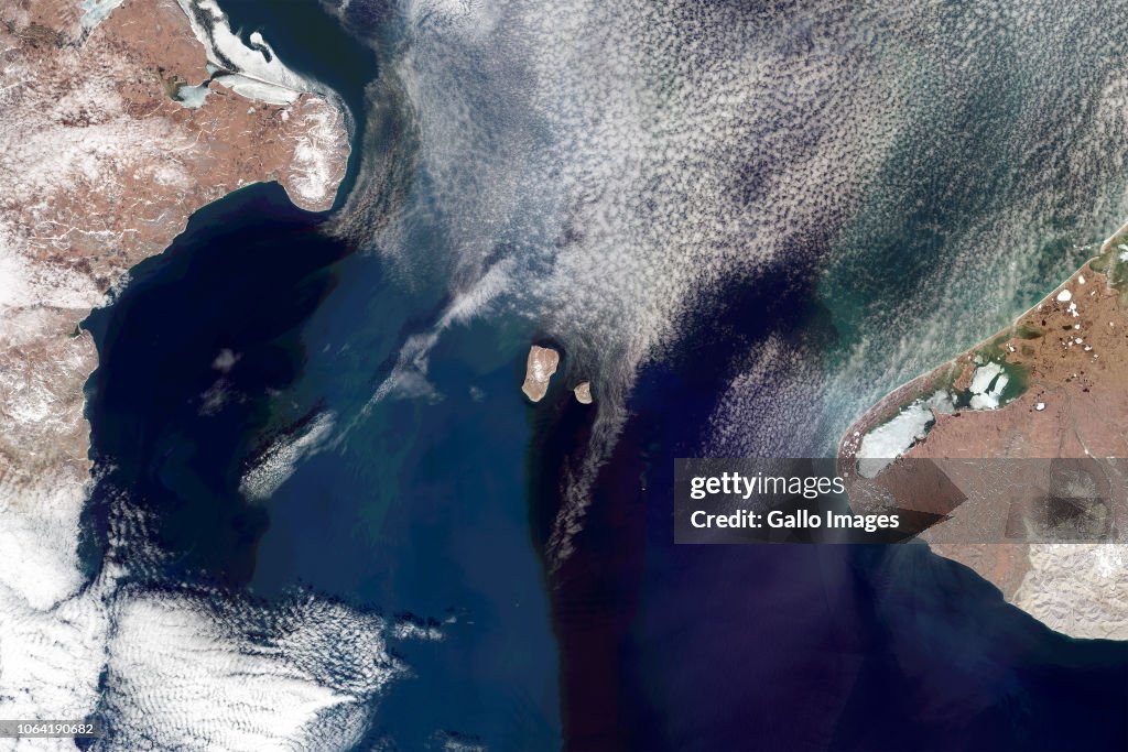 Satellite views of Bering Strait