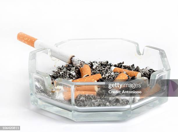 bad addiction - ashtray stock pictures, royalty-free photos & images