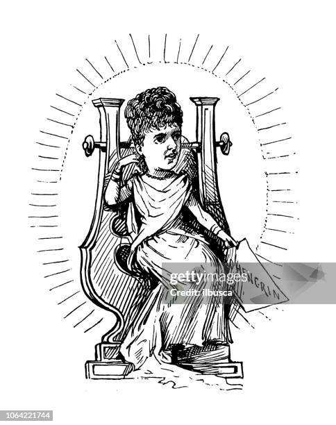 british london satire caricatures comics cartoon illustrations: star actors - caricature stock illustrations