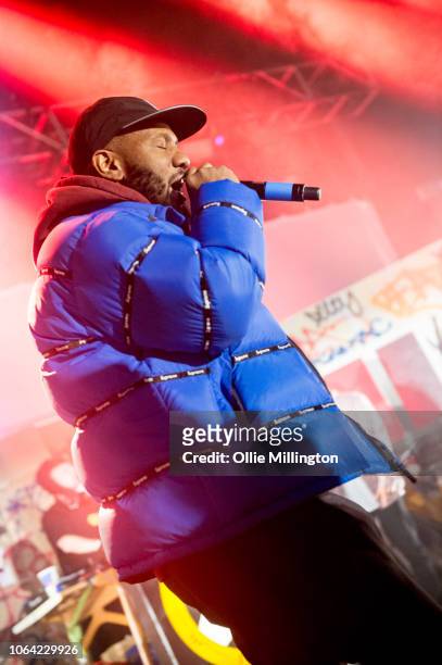 Footsie of Newham Generals performs onstage with the cast of Kurupt FM from the hit BBC British Garage music Comedy The people just do nothing...