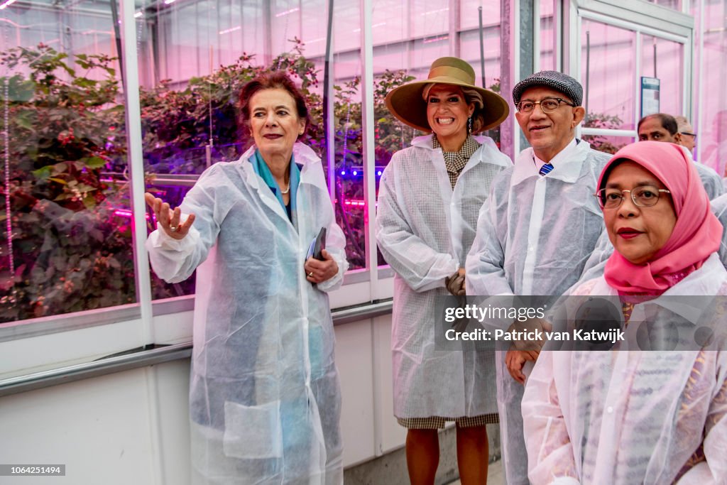King Willem-Alexander Of The Netherlands And Queen Maxima Receive President of Singapore Halimah Yacob : Day Two