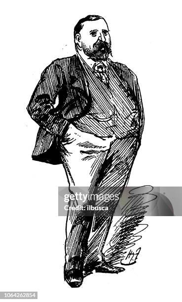 british london satire caricatures comics cartoon illustrations - caricature stock illustrations