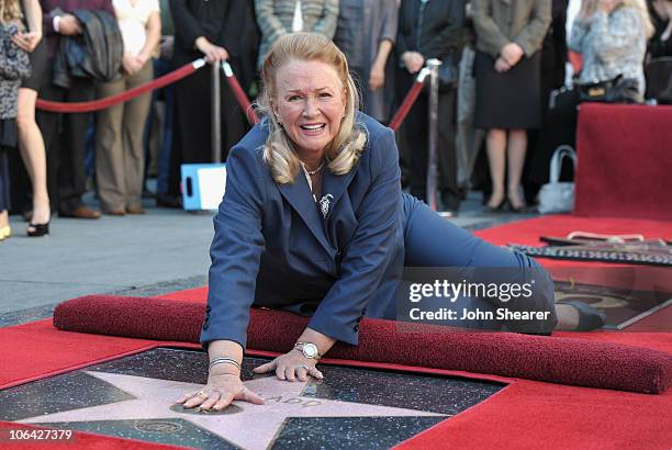 Diane Ladd attends the Walk of Fame star ceremony for Bruce Dern, Laura Dern And Diane Ladd on November 1, 2010 in Hollywood, California.
