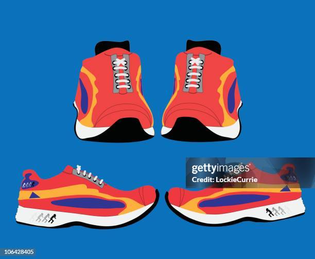 sports schuhe - eleganter schuh stock-grafiken, -clipart, -cartoons und -symbole