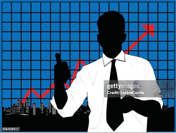 thumbs up - financial analyst stock illustrations