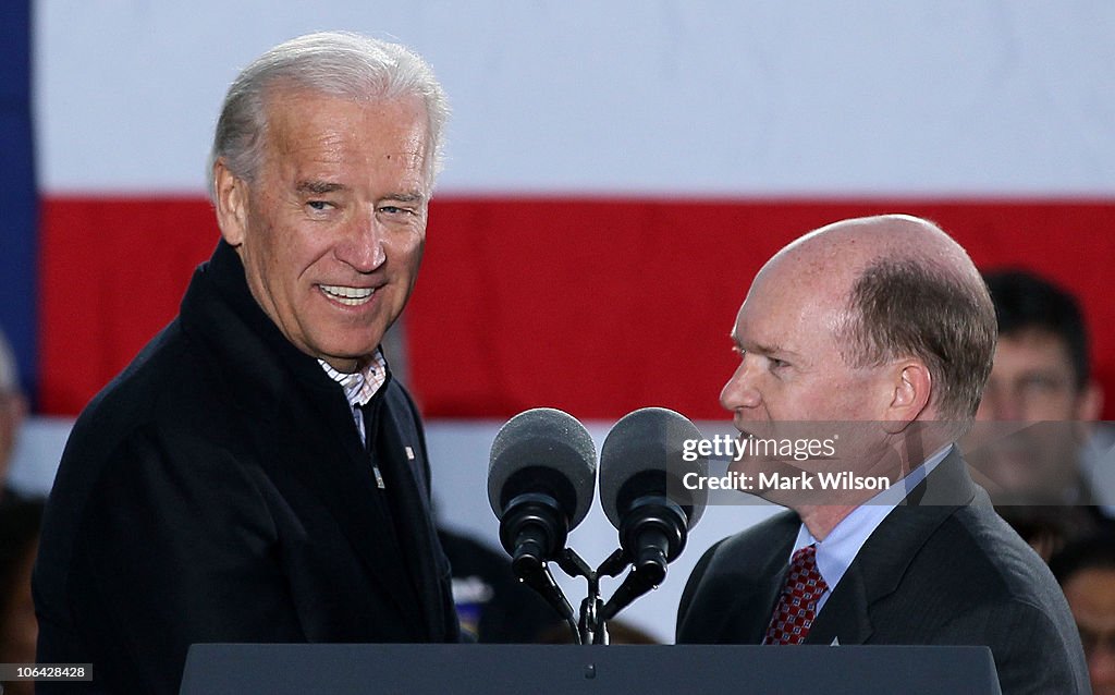 Vice President Biden Attends Rally With Delaware Democratic Candidates