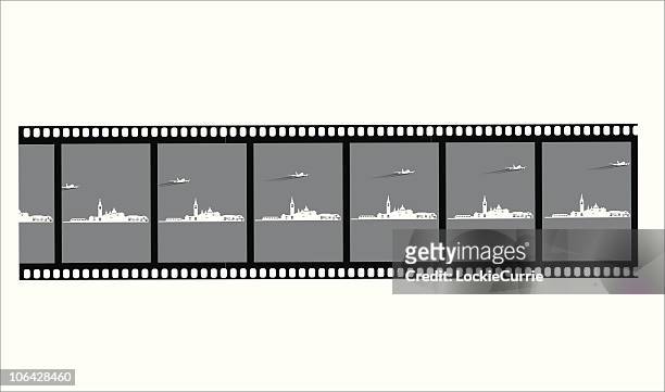 filmnegative von venedig - digital video camera stock-grafiken, -clipart, -cartoons und -symbole