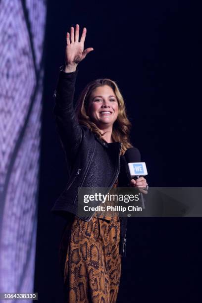 Sophie Gregoire Trudeau speaks at WE Day Vancouver at Rogers Arena on November 22, 2018 in Vancouver, Canada.