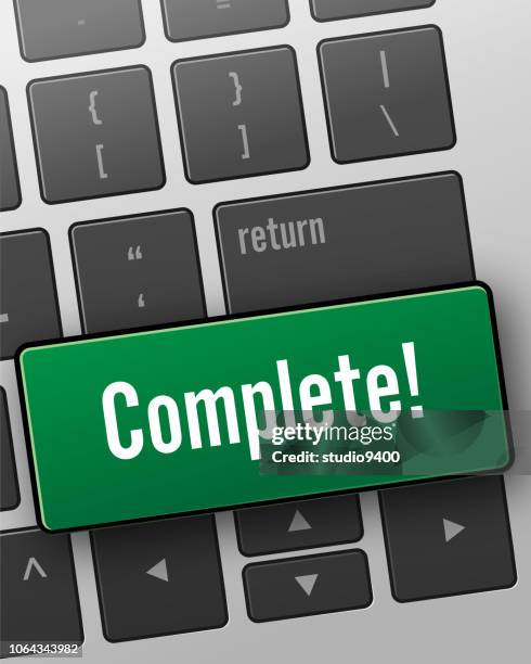 computer keyboard complete message - keyboard computer close up stock illustrations