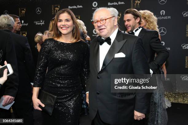 Katharina Wackernagel and Dr. Hubert Burda during the Bambi Awards 2018 Arrivals at Stage Theater on November 16, 2018 in Berlin, Germany.