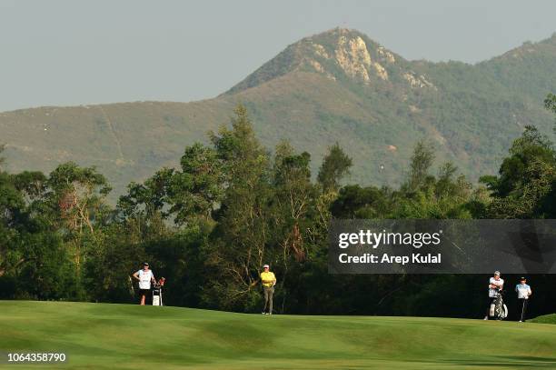 Miguel Angel Jimenez of Spain pictured during day two of the Honma Hong Kong Open at The Hong Kong Golf Club on November 23, 2018 in Hong Kong, Hong...