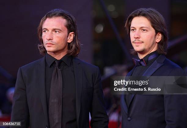 Manuele Malenotti and Michele Malenotti attend the "Tron: Legacy" Premiere hosted by Belstaff during the 5th International Rome Film Festival at...