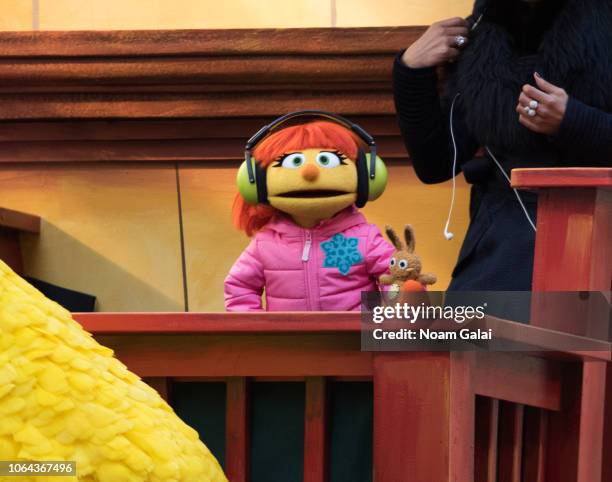 Julia of Sesame Street attends the 2018 Macy's Thanksgiving Day Parade on November 22, 2018 in New York City.