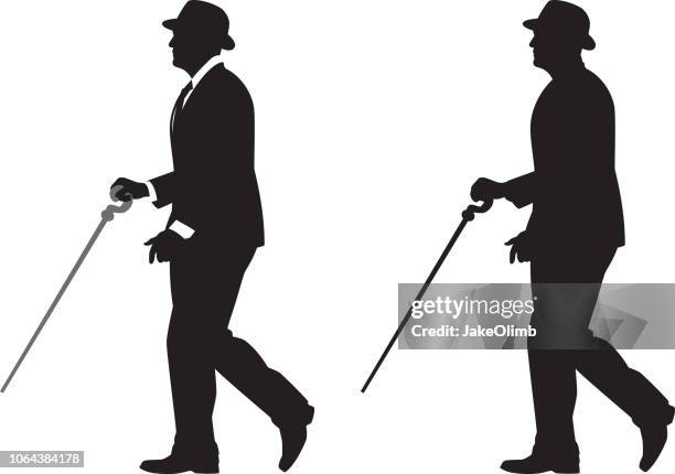 mann mit stock-silhouette - one man only stock illustrations stock-grafiken, -clipart, -cartoons und -symbole