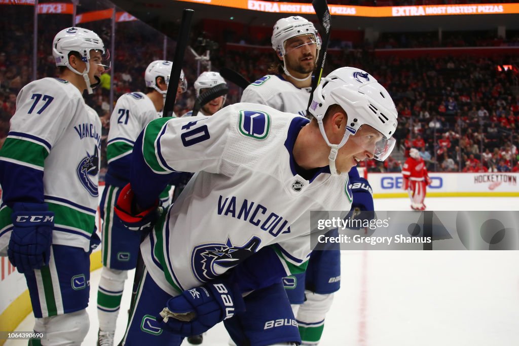 Vancouver Canucks v Detroit Red Wings