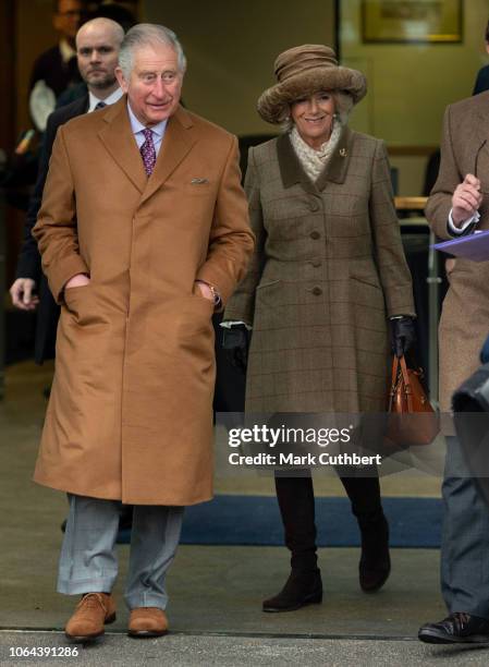 Prince Charles, Prince of Wales and Camilla, Duchess of Cornwall attend the Princes Countryside Fund Racing Weekend at Ascot Racecourse on November...