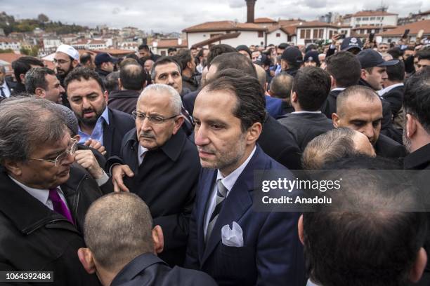 Fatih Erbakan, son of Former Prime Minister of Turkey Necmettin Erbakan is seen after performing friday prayer at the Haci Bayram Mosque in Ankara,...