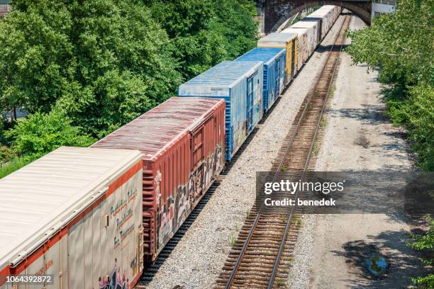 Freight Train Example 542 Colorful Freight Train Stock Photos, High-Res Pictures, and Images ...