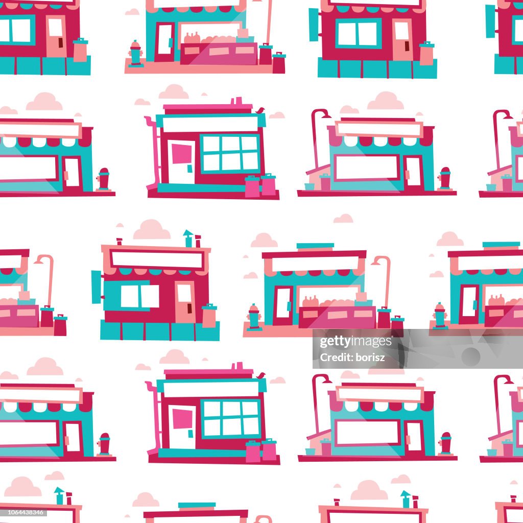 Store Pattern Vector Store Seamless Pattern High-Res Vector Graphic - Getty Images