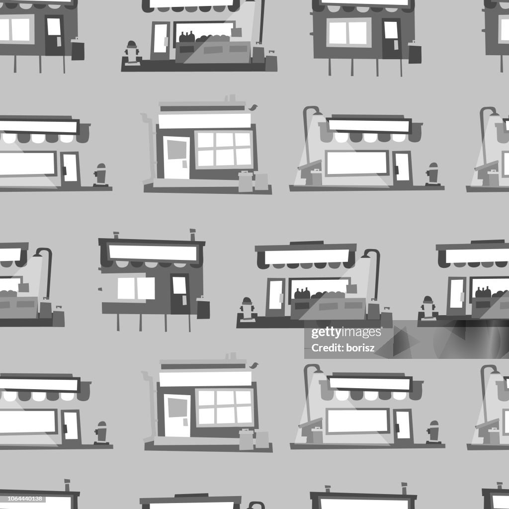 Store Pattern Vector Store Seamless Pattern High-Res Vector Graphic - Getty Images