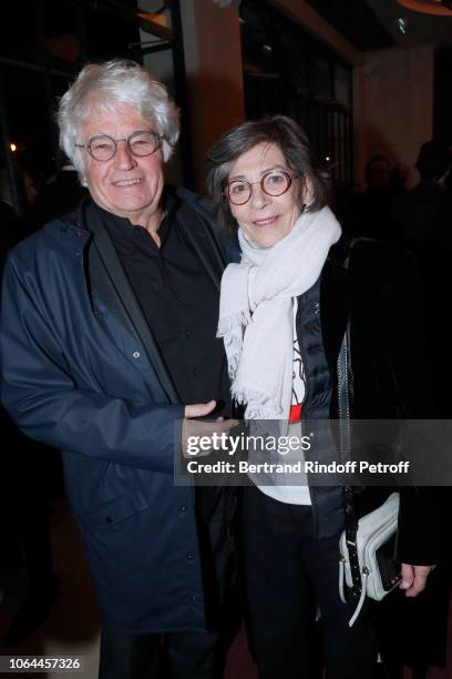 Director Jean-Jacques Annaud and his wife Laurence Duval-Annaud attend the Reopening of The Marigny Theater with the with the Musical Fairy "Peau...