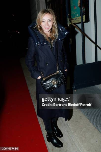 Actress Sylvie Testud attends the Reopening of The Marigny Theater with the with the Musical Fairy "Peau d'Ane" on November 22, 2018 in Paris, France.